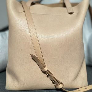 Madewell leather transport bag cream